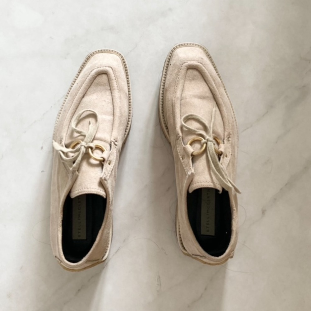 Stella McCartney Vegan Suede Oxfords shoes